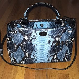 Faux snake skin coach bag!